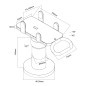 Handtag för Maclean betalterminal, POS, universal, MC-819