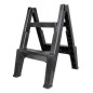 Hopfällbar stegpall 51,5 cm 150 kg amio-04267