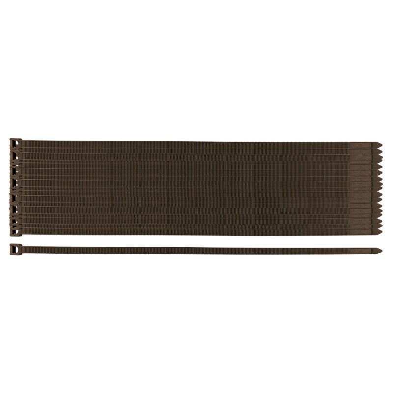 Trädgårdsspännband 7,6 x 380 mm, 50 st, bruna