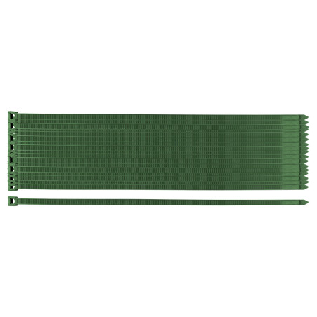 Trädgårdsbinderemband 7,6 x 380 mm, 50 st, gröna | HandlaSmidigt.se