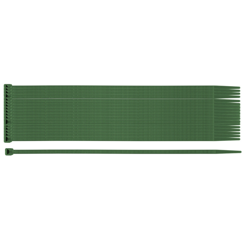 Trädgårdsbuntband 3,6 x 200 mm, 50 st, gröna