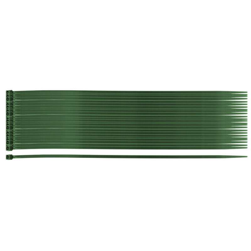 Trädgårdsbuntband 2,5 x 200 mm, 50 st, gröna.