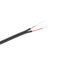 Kabel 2 x RCA-4mm svart