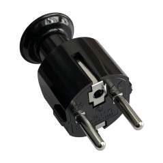 Kontakt enkel Uni-Schuko 16A, 230V, svart, 24 stycken | HandlaSmidigt.se