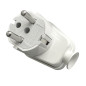 Hörnkontakt Uni-Schuko 16A, 230V, vit, 24 stycken