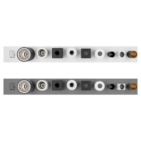 Exponeraren Adviti, grå, 133x16 cm