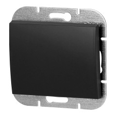 Anslutningsdon för enpolig brytare Onyx, 10A, 250V, WP-1O, svart