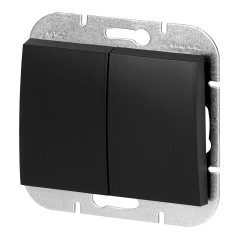 Kontaktdon för ljusstake Onyx, 10A, 250V, WP-2O, svart