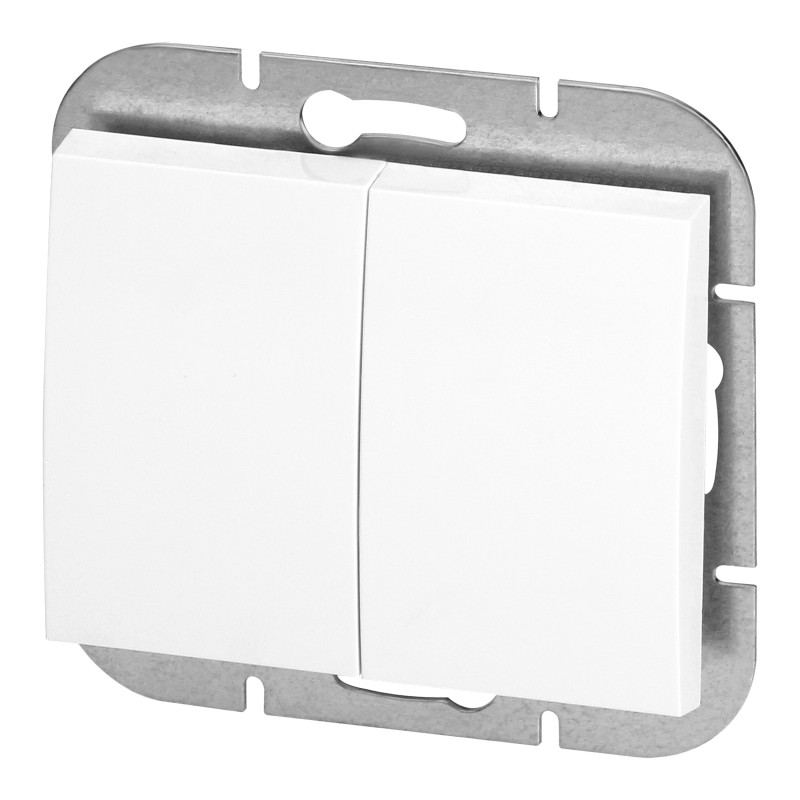 Anslutningsdon för ljusstakar Onyx, 10A, 250V, WP-2O, vit