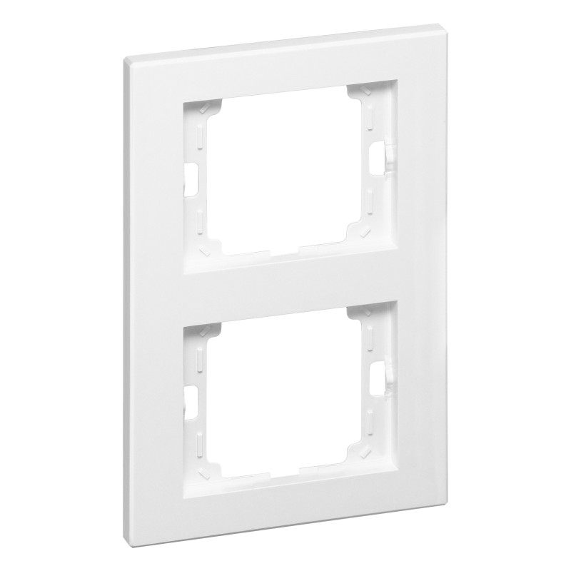 Ram dubbel vertikal Onyx, Ra-2OP, vit