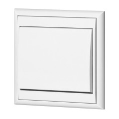 Enpolig anslutningsdon med jordning för belysning Luna, 10A, 250V, WP-1L/S, vit