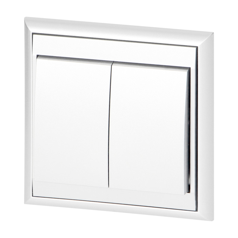 Anslutningsdon för ljusstake Luna, 10A, 250V, WP-2L, vit