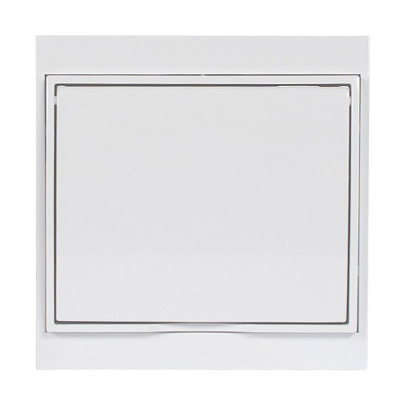 Utomhusuttag enkel för 2P+Z, Schuko, stänkskyddad med lock Luna, 16A, 250V, PT-17LH, vit