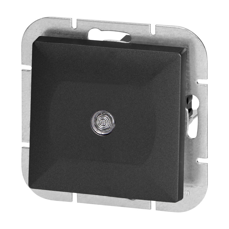 Ringknapp med Pearl-bakgrundsbelysning, WP-6/7P/S, svart