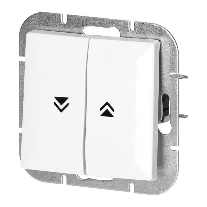 Rullgardinsanslutning p/t Pearl, 10A, 250V, WP-10P, vit