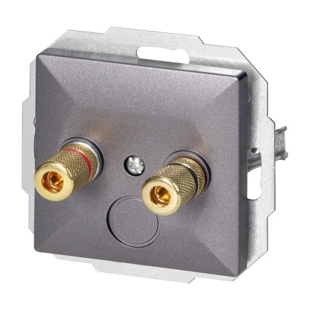 Högtalaruttag Pearl, PT-2PG, antracit