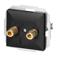 Högtalaruttag Pearl, PT-2PG, svart