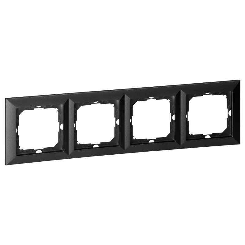 Fyrdubbel Pearl-ram, Ra-4P, svart