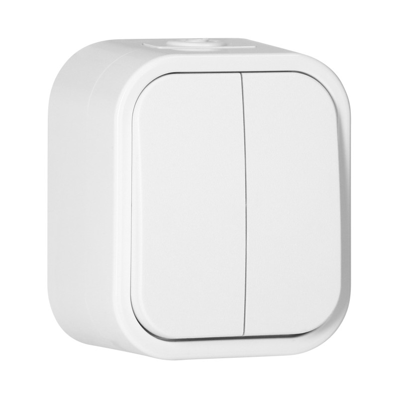 Anslutare för ljusstake B2, 10A, 250V, IP54, WNT-2B2, vit