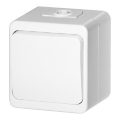 Anslutningsdon för 10A, 250V, 1-polig IP44, SMART, vit