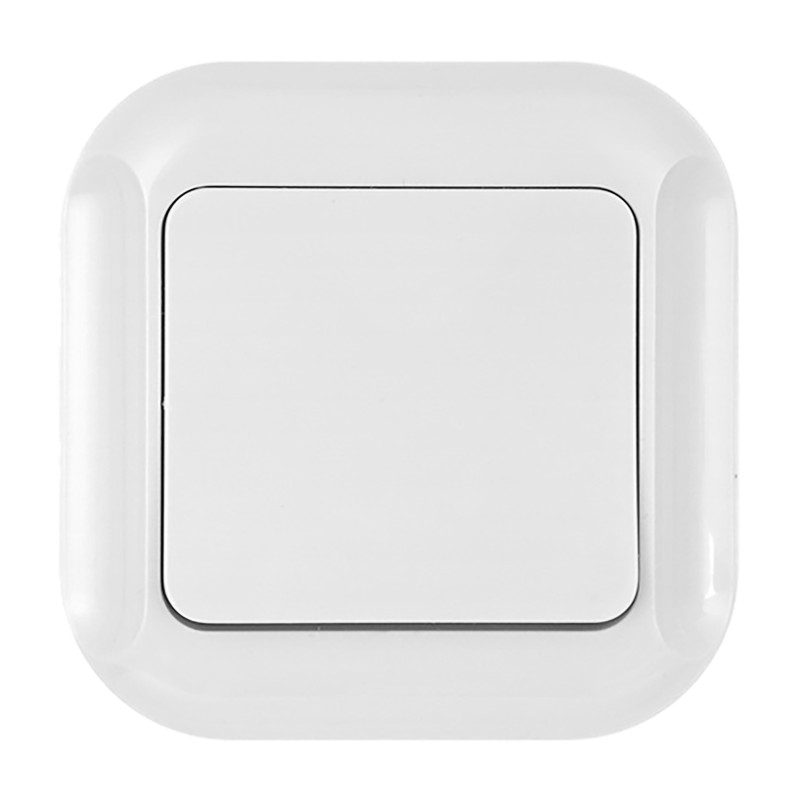 Anslutningsdon p/t 10A, 250V, för lampa/klocka, TOPAZ, vit