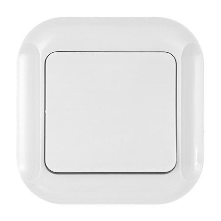 Anslutningsdon p/t 10A, 250V, för lampa/klocka, TOPAZ, vit