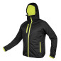 Jacka Mix&Match Softshell, svart-gul, storlek S