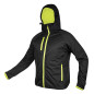 Jacka Mix&Match Softshell, svart-gul, storlek L