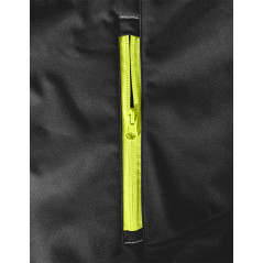 Jacka Mix&Match Softshell, svart-gul, storlek XXL