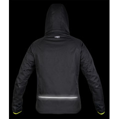 Jacka Mix&Match Softshell, svart-gul, storlek XXXL