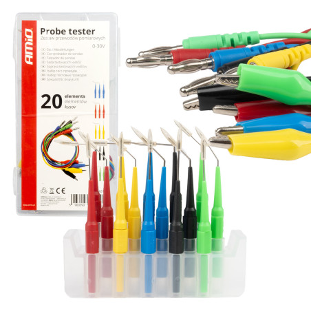 Mätledningssats 20 delar amio-04274