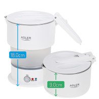 AD 1377 Vit Silikon Tekanna 0,6 l - turist