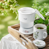 AD 1377 Vit Silikon Tekanna 0,6 l - turist