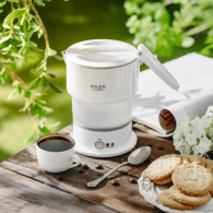 AD 1377 Vit Silikon Tekanna 0,6 l - turist