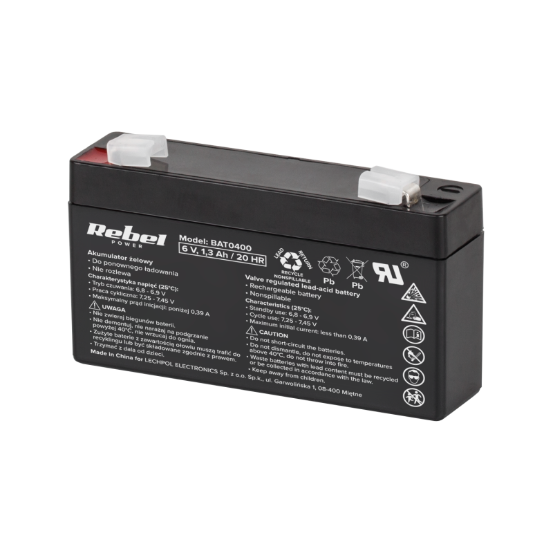 Gelbatteri Rebel 6V 1,3Ah