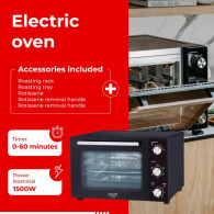 AD 6025 Elektrisk ugn 35 liter