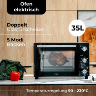 AD 6025 Elektrisk ugn 35 liter