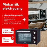 AD 6026 Elektrisk ugn 48 liter