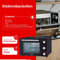 AD 6026 Elektrisk ugn 48 liter