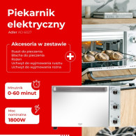 AD 6027 Elektrisk ugn 48 liter