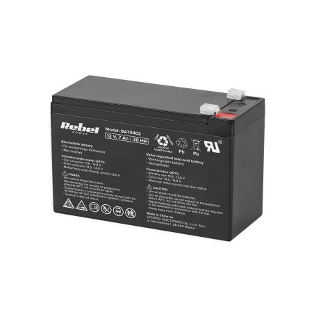 Gelbatteri Rebel 12V 7Ah | HandlaSmidigt.se