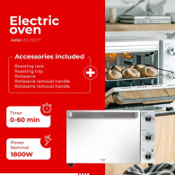 AD 6027 Elektrisk ugn 48 liter