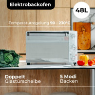 AD 6027 Elektrisk ugn 48 liter
