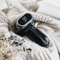 AD 9622 svart tygtrimmer med LCD-skärm