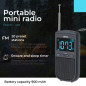 CR 1905 Bärbar radio FM/AM - USB - Mini radio