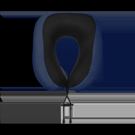 Rese- och campingkudde med MEMORY-skum, REBEL ACTIVE, blå färg.