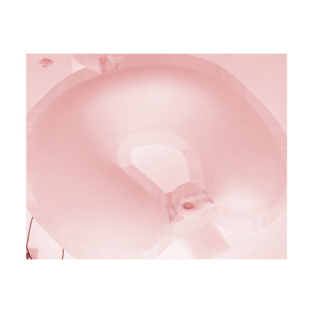 Rese- och campingkudde med MEMORY-skum, REBEL ACTIVE, rosa färg.