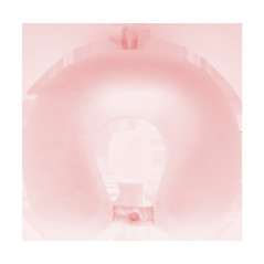 Rese- och campingkudde med MEMORY-skum, REBEL ACTIVE, rosa färg.