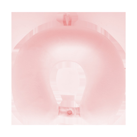 Rese- och campingkudde med MEMORY-skum, REBEL ACTIVE, rosa färg.