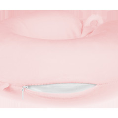 Rese- och campingkudde med MEMORY-skum, REBEL ACTIVE, rosa färg.